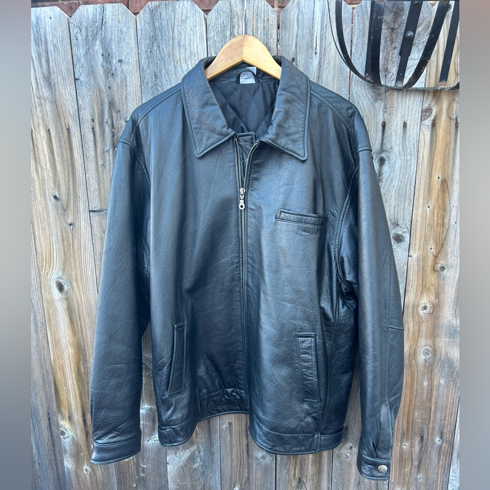 Men’s Leather Coat Medium